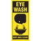 Brady Eye Wash Sign, 18" H, 8" W, Plastic, Rectangle, English, 20394LS 20394LS - alternate 1
